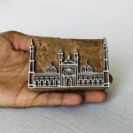 Jama Masjid Wooden Printing Block | Hand-Carved Landmark Stamp | Textile & Paper Craft | Islamic Art Gift | Eid Festival Block Print