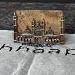 Jama Masjid Wooden Printing Block | Hand-Carved Landmark Stamp | Textile & Paper Craft | Islamic Art Gift | Eid Festival Block Print