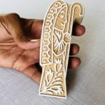 Hand-Carved Wooden Block Stamp Set – King & Queen Motif | Royal Couple Block Print | Indian Wood Stamp for Fabric, Clay, Paper, Crafts
