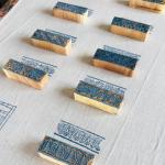 Hand-Carved Floral Border Block Stamp Set (5 Pieces) | Wood Printing Blocks for Fabric, Paper & Clay | Indian Textile Tools | Boho Design