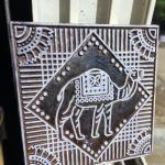 Camel Motif Wooden Block Print Stamp for Fabric, Paper & Craft