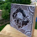 Camel Motif Wooden Block Print Stamp for Fabric, Paper & Craft