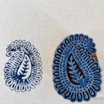 Paisley Mandala Wooden Block Stamp for Fabric Printing, Pottery, Journals & Crafts