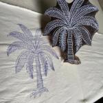 Palm Tree Wooden Block Stamp for Block Printing Paper And Fabric Print Stamp
