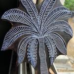 Palm Tree Wooden Block Stamp for Block Printing Paper And Fabric Print Stamp